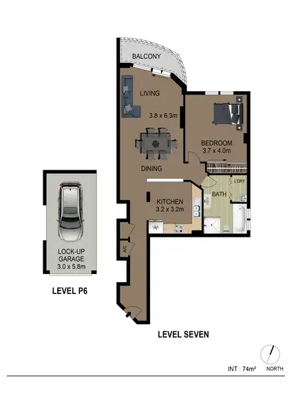 Floorplan of Homely apartment listing, 49/1 Katherine Street, Chatswood NSW 2067