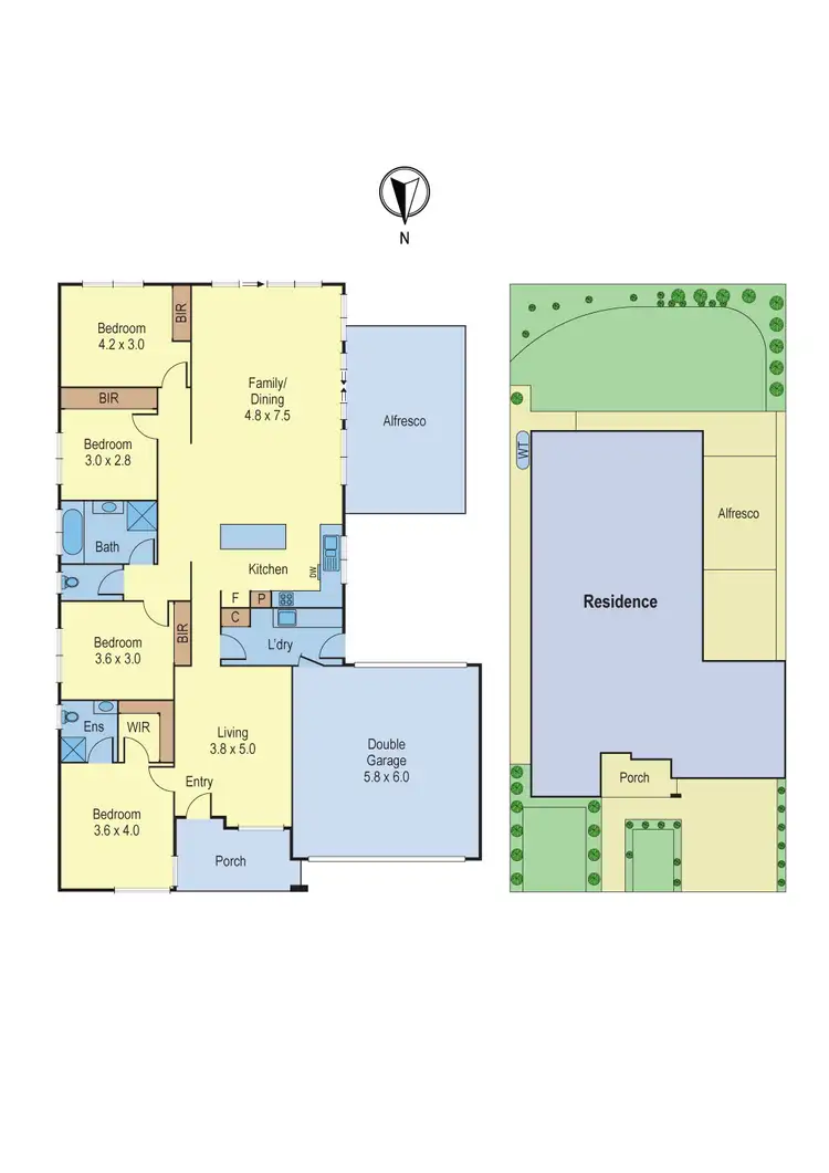 Floorplan of Homely house listing, 6 Nancarrow Drive, Doreen VIC 3754
