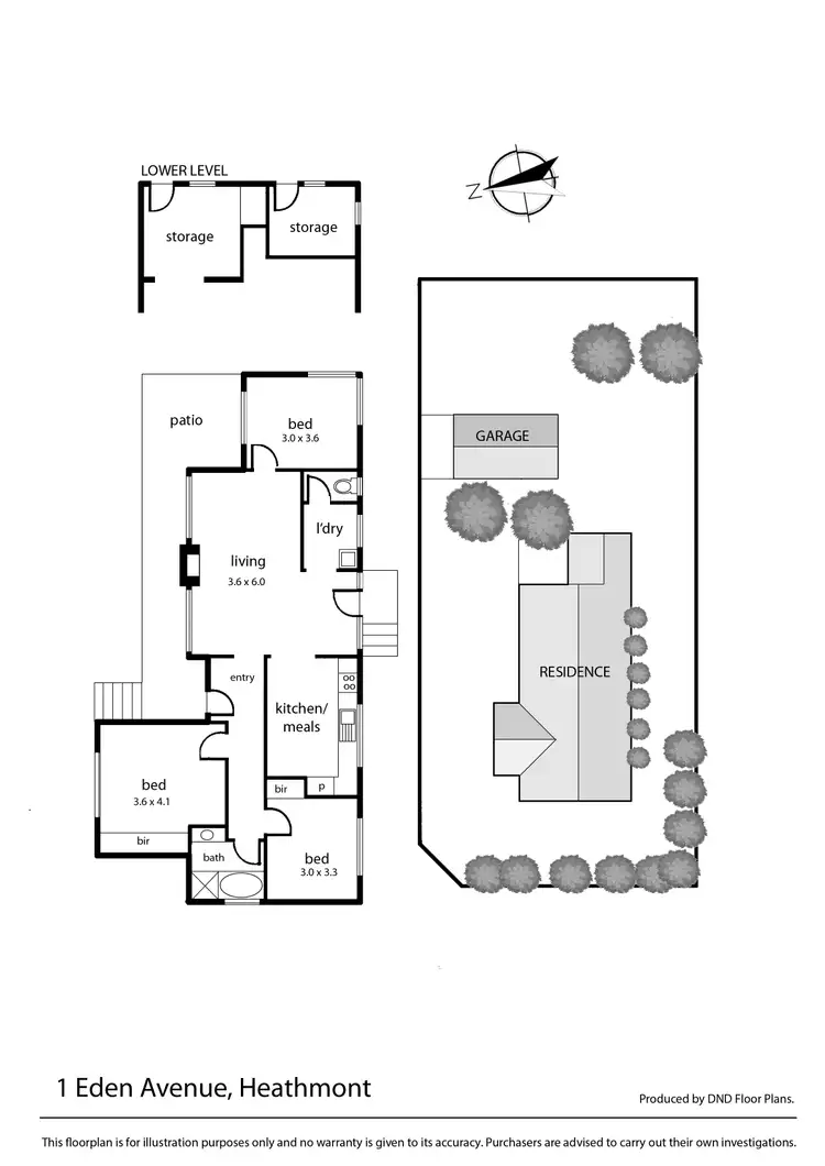 Floorplan of Homely house listing, 1 Eden Avenue, Heathmont VIC 3135