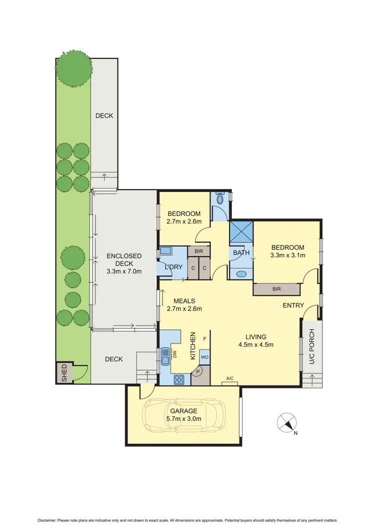 Floorplan of Homely unit listing, 3/57 Beard Street, Eltham VIC 3095