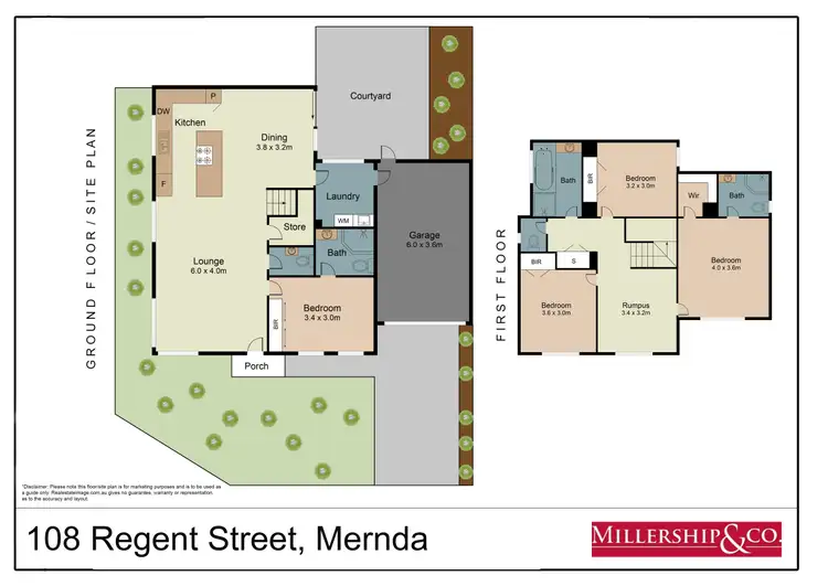 Floorplan of Homely townhouse listing, 108 Regent Street, Mernda VIC 3754