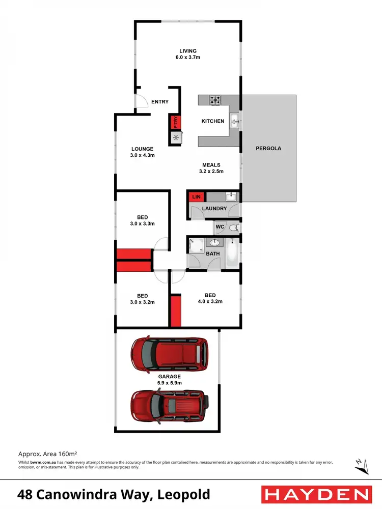 Floorplan of Homely house listing, 48 Canowindra Way, Leopold VIC 3224