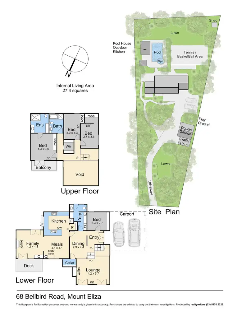 Floorplan of Homely house listing, 68 Bellbird Road, Mount Eliza VIC 3930