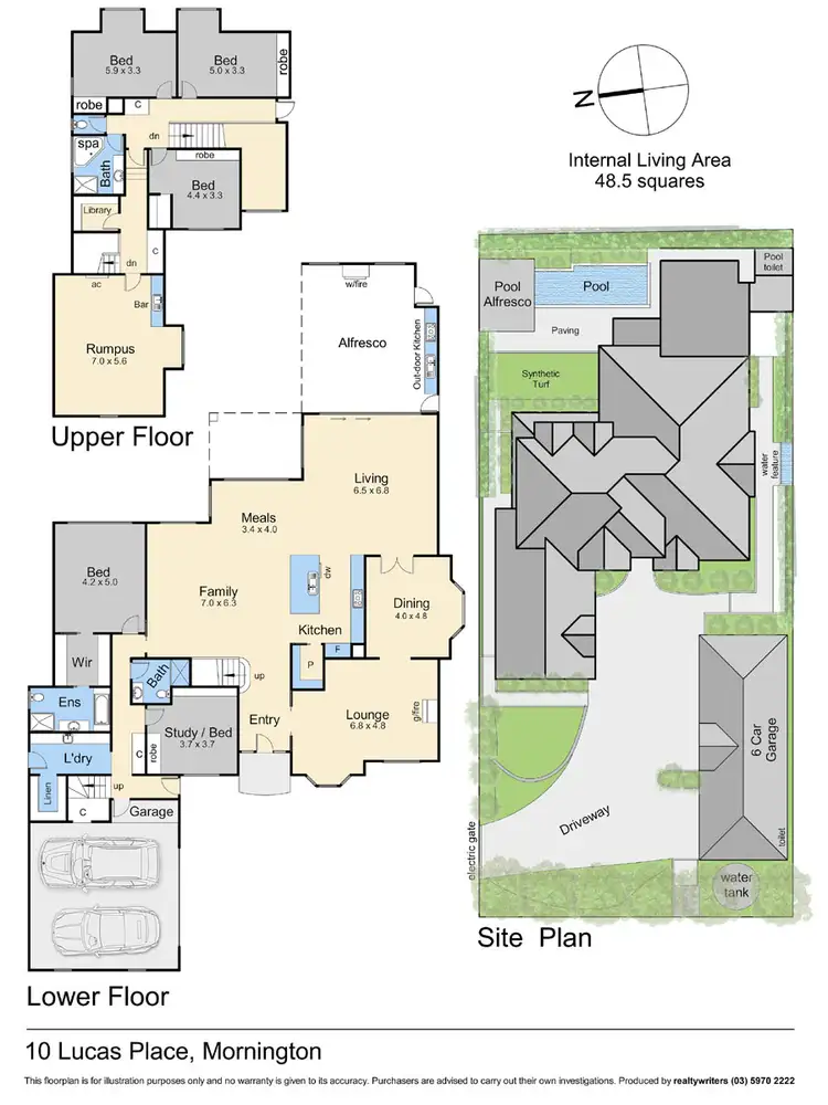 Floorplan of Homely house listing, 10 Lucas Place, Mornington VIC 3931