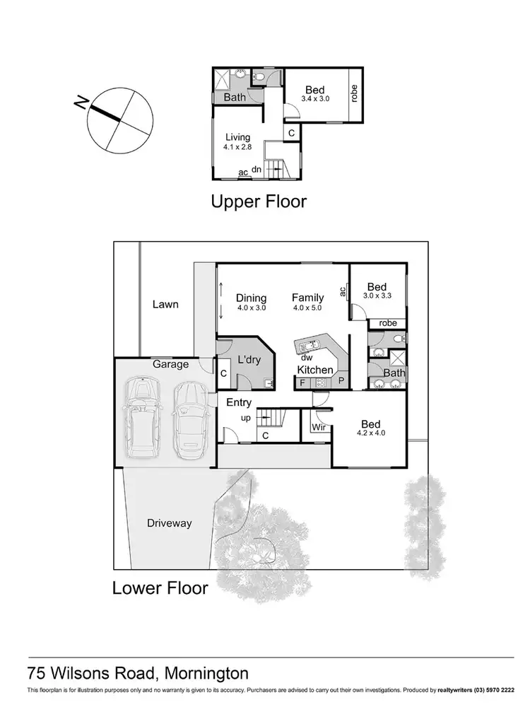 Floorplan of Homely townhouse listing, 75 Wilsons Road, Mornington VIC 3931