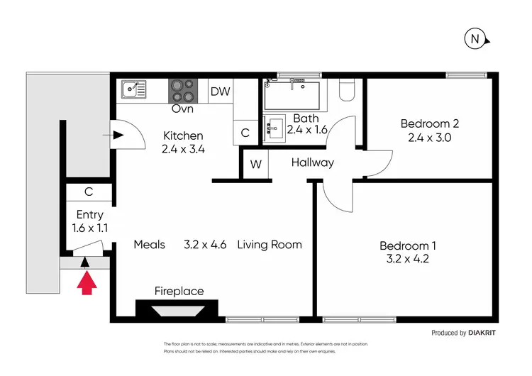 Floorplan of Homely apartment listing, 2/18-20 Charnwood Road, St Kilda VIC 3182