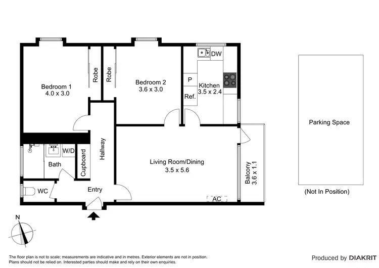 Floorplan of Homely apartment listing, 14/36 Kensington Road, South Yarra VIC 3141