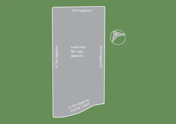 Floorplan of Homely land listing, 6 Arunta Court, Rye VIC 3941