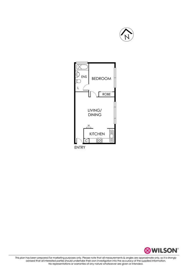 Floorplan of Homely apartment listing, 8/128 Inkerman Street, St Kilda VIC 3182