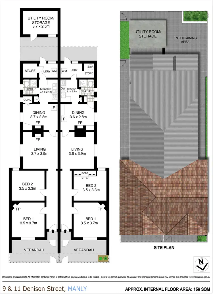 Floorplan of Homely house listing, 9 & 11 Denison Street, Manly NSW 2095