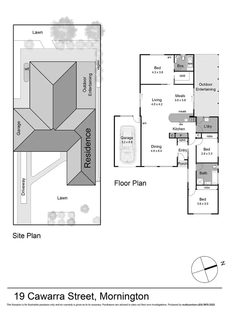 Floorplan of Homely house listing, 19 Cawarra Street, Mornington VIC 3931