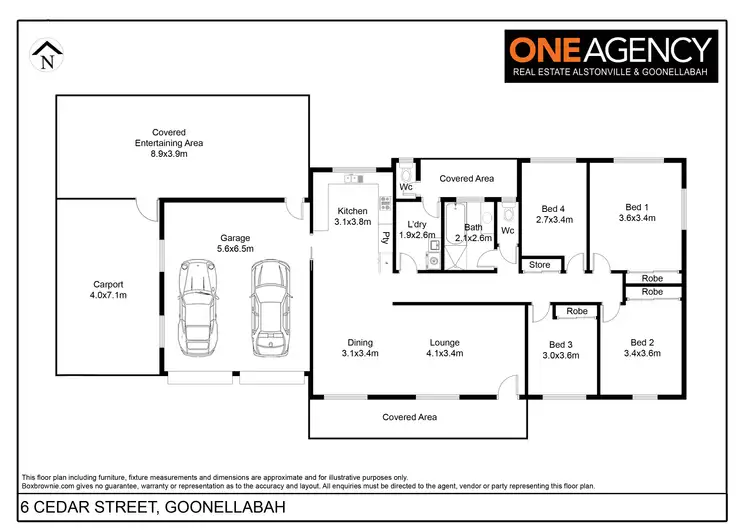Floorplan of Homely house listing, 6 Cedar Street, Goonellabah NSW 2480