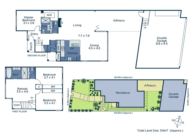 Floorplan of Homely townhouse listing, 2/15 Peel Street, Mitcham VIC 3132