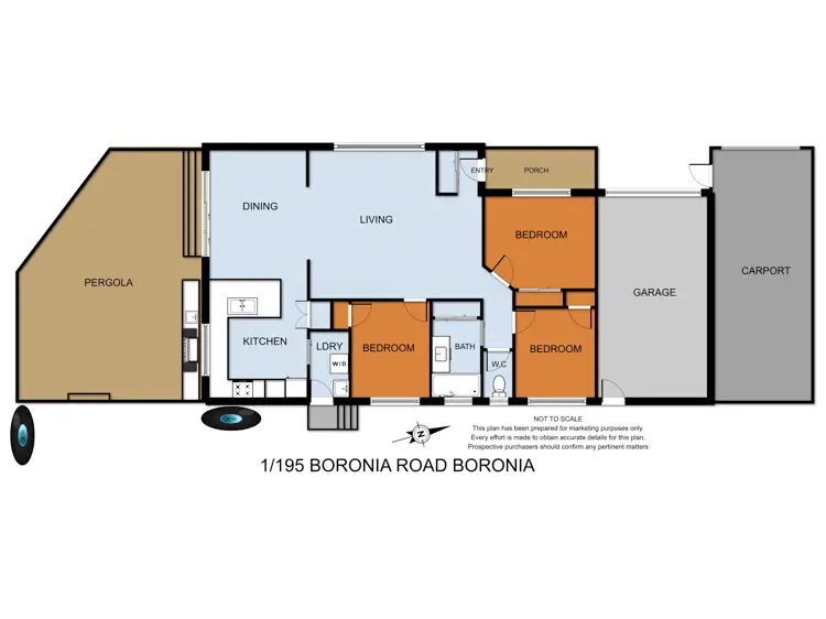 Floorplan of Homely house listing, 1/195 Boronia Road, Boronia VIC 3155