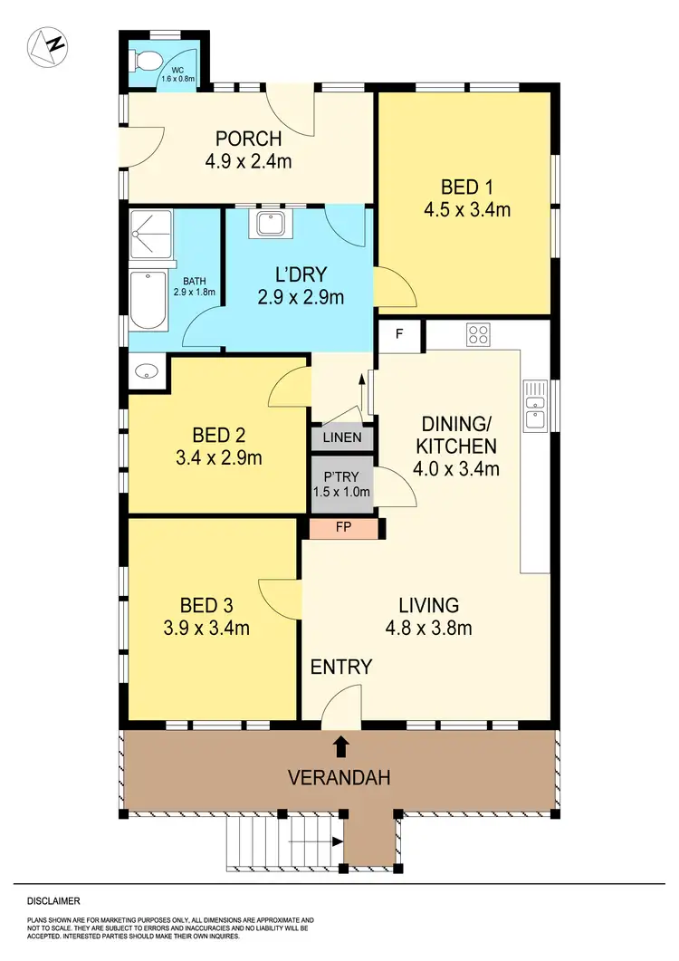 Floorplan of Homely house listing, 14 Hickman Street, Ballarat Central VIC 3350