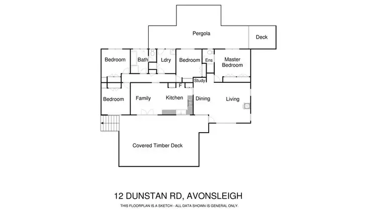 Floorplan of Homely house listing, 12 Dunstan Road, Avonsleigh VIC 3782