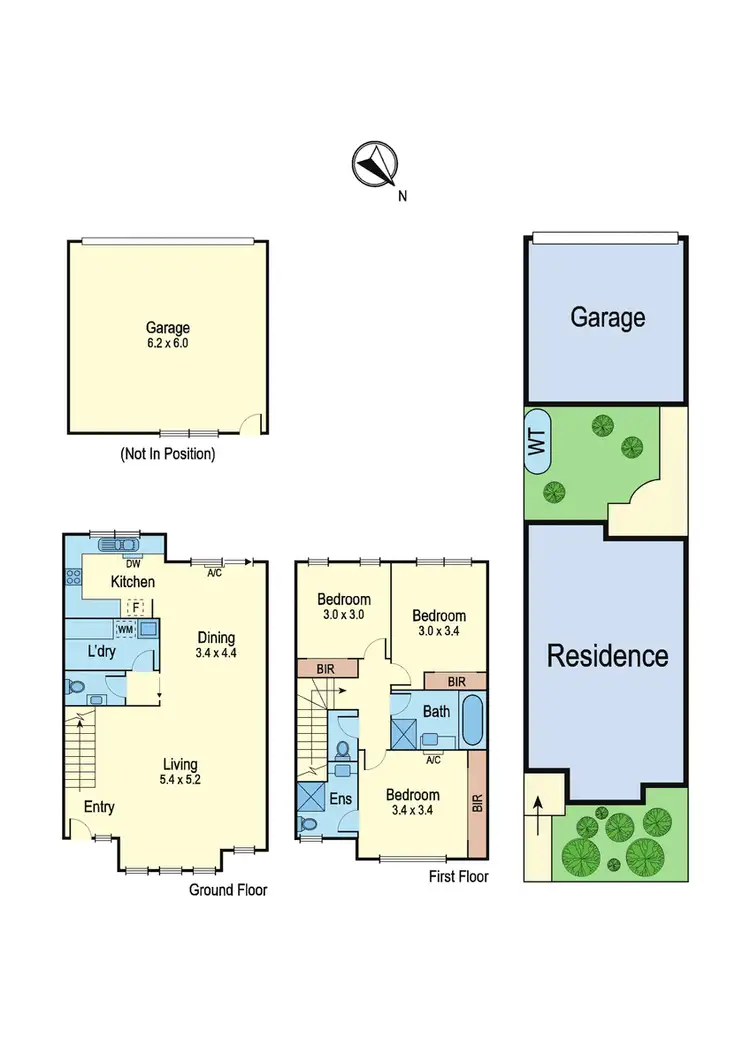 Floorplan of Homely townhouse listing, 45 Rowell Drive, Mernda VIC 3754