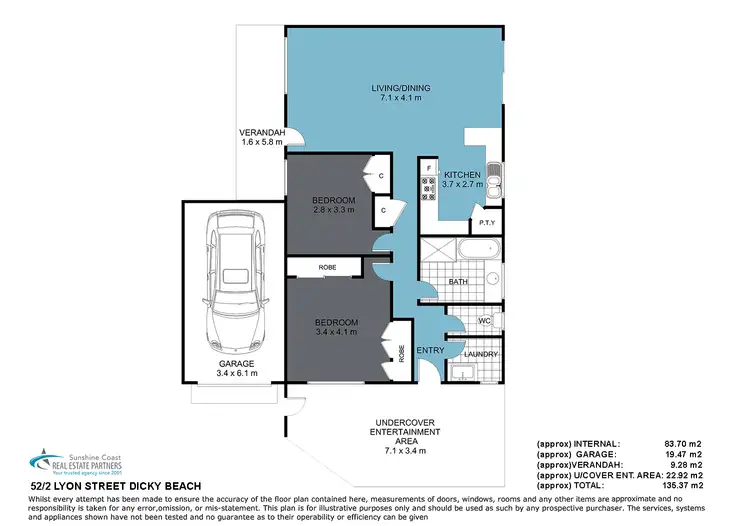 Floorplan of Homely unit listing, 52/2 Lyon Street, Dicky Beach QLD 4551