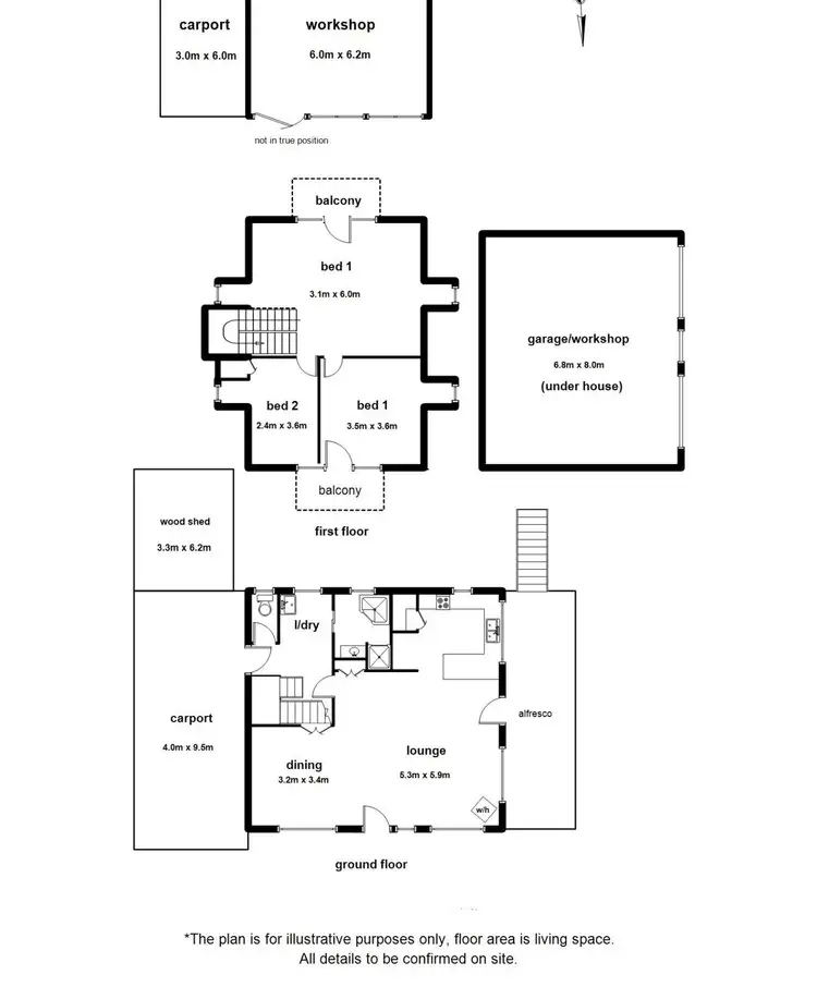 Floorplan of Homely house listing, 49 Fishermans Drive, Reefton VIC 3799
