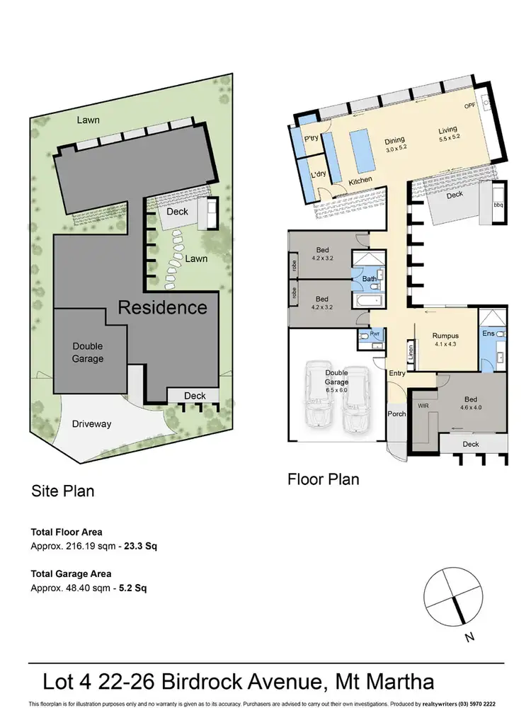 Floorplan of Homely house listing, 22 Birdrock Avenue, Mount Martha VIC 3934