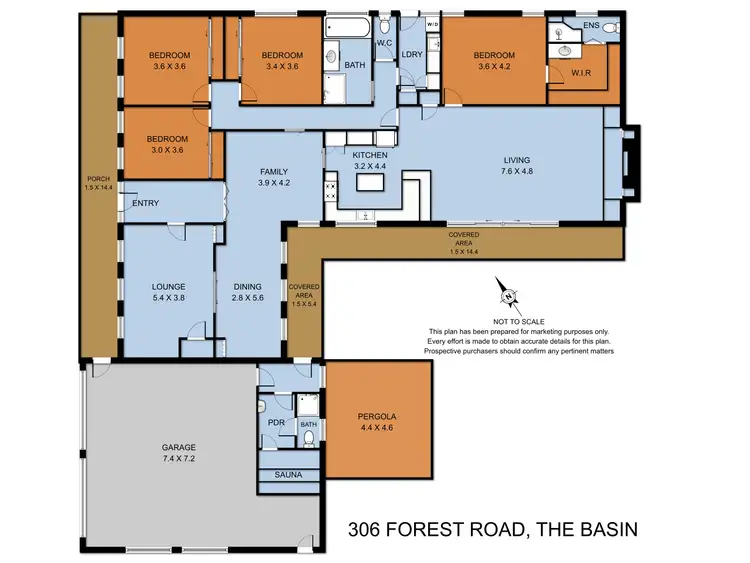 Floorplan of Homely house listing, 306 - 308 Forest Road, The Basin VIC 3154