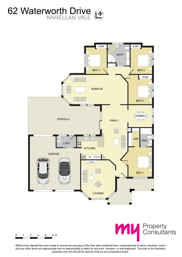 Floorplan of Homely house listing, 62 Waterworth Drive, Narellan Vale NSW 2567