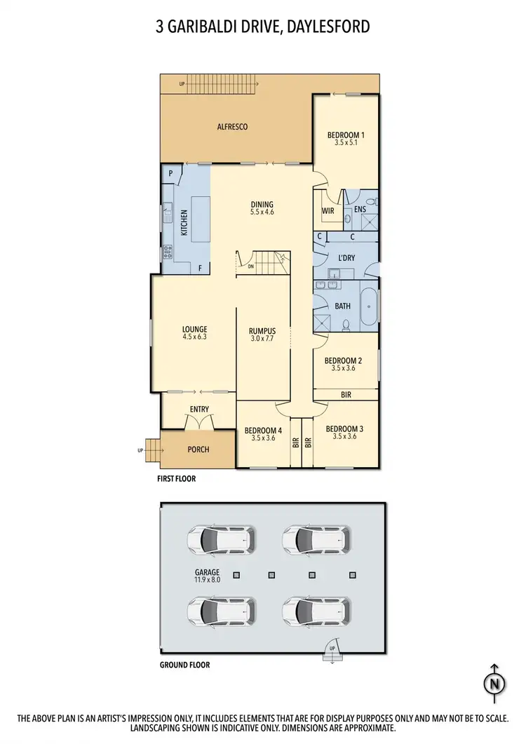 Floorplan of Homely house listing, 3 Garibaldi Drive, Daylesford VIC 3460
