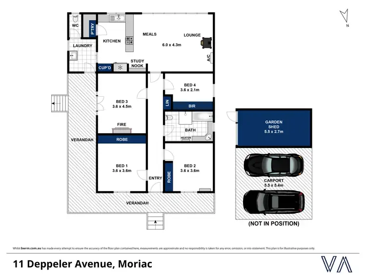 Floorplan of Homely house listing, 11 Deppeler Avenue, Moriac VIC 3240