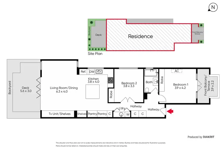 Floorplan of Homely apartment listing, 2/5 Goldsmith Street, Elwood VIC 3184