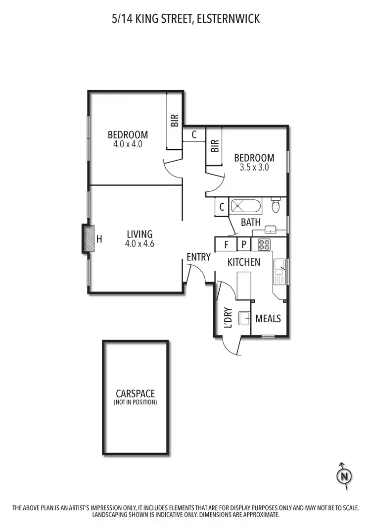 Floorplan of Homely apartment listing, 5/14 King Street, Elsternwick VIC 3185