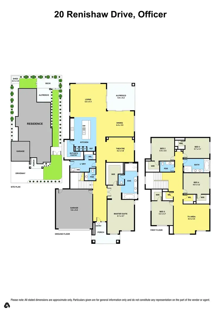 Floorplan of Homely house listing, 20 Renishaw Drive, Officer VIC 3809