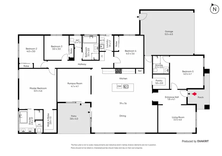 Floorplan of Homely house listing, 12 Bellington Drive, Alfredton VIC 3350