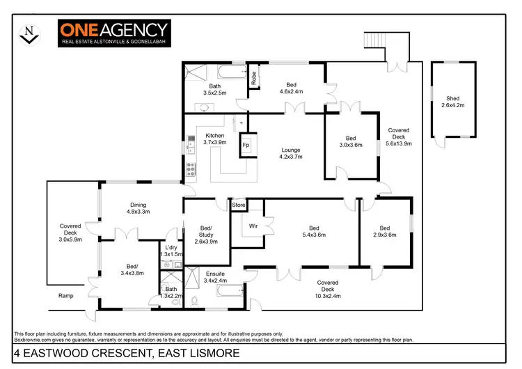 Floorplan of Homely house listing, 4 Eastwood Crescent, East Lismore NSW 2480