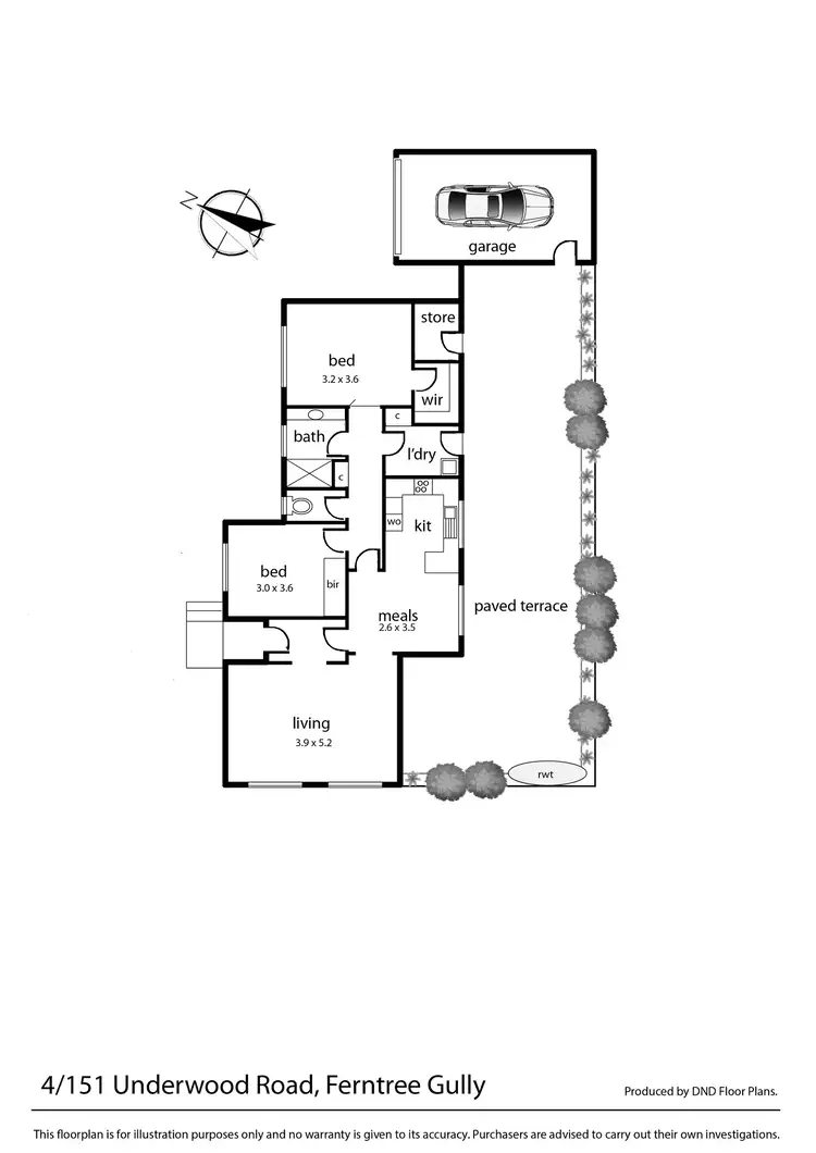 Floorplan of Homely unit listing, 4/151 Underwood Road, Ferntree Gully VIC 3156