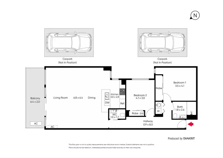 Floorplan of Homely apartment listing, 14/69 Wellington Street, St Kilda VIC 3182