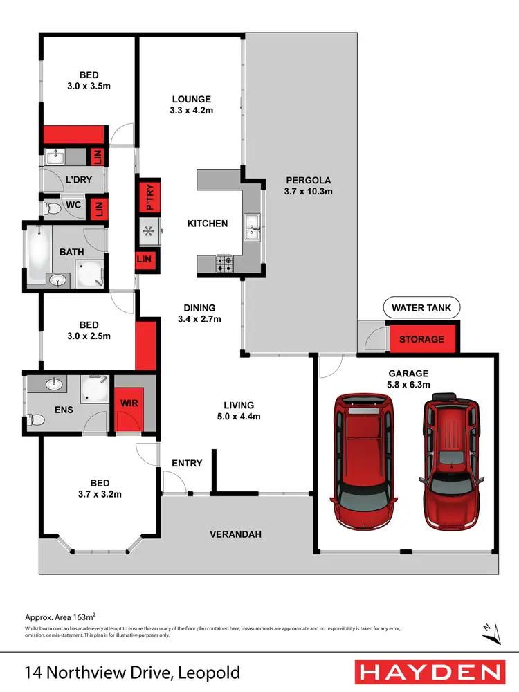 Floorplan of Homely house listing, 14 Northview Drive, Leopold VIC 3224