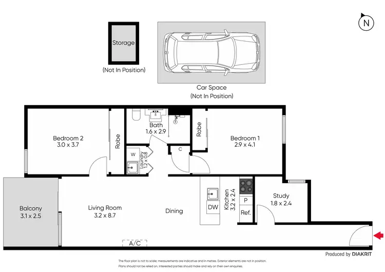 Floorplan of Homely apartment listing, 607/1 High Street, Preston VIC 3072