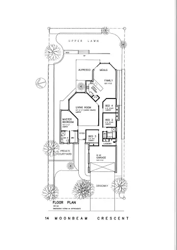 Floorplan of Homely house listing, 14 Moonbeam Crescent, Castaways Beach QLD 4567