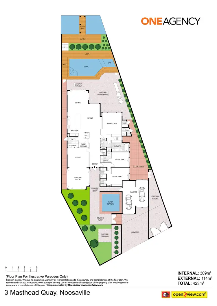 Floorplan of Homely house listing, 3 Masthead Quay, Noosa Waters QLD 4566