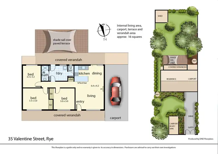 Floorplan of Homely house listing, 35 Valentine Street, Rye VIC 3941
