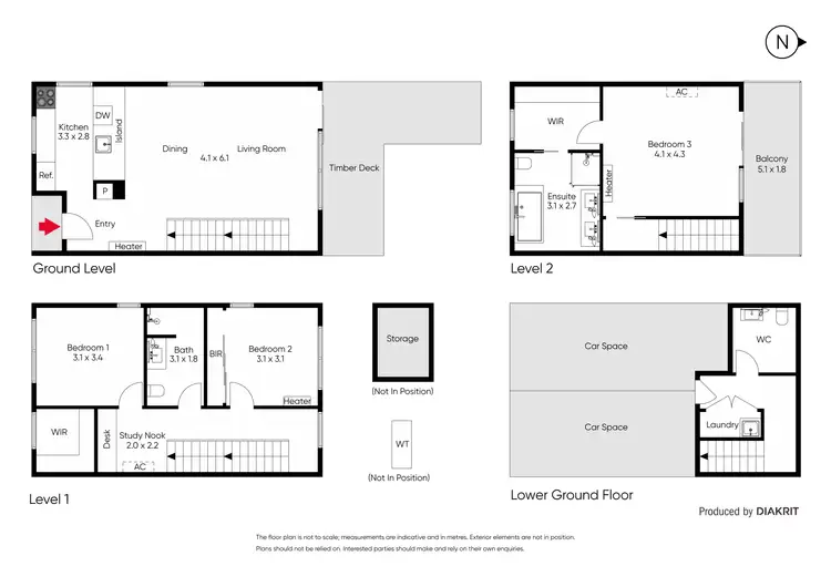 Floorplan of Homely townhouse listing, G5/26 Nicholson Street, Fitzroy North VIC 3068
