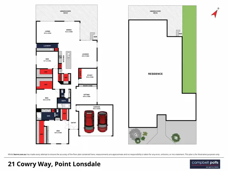 Floorplan of Homely house listing, 21 Cowry Way, Point Lonsdale VIC 3225