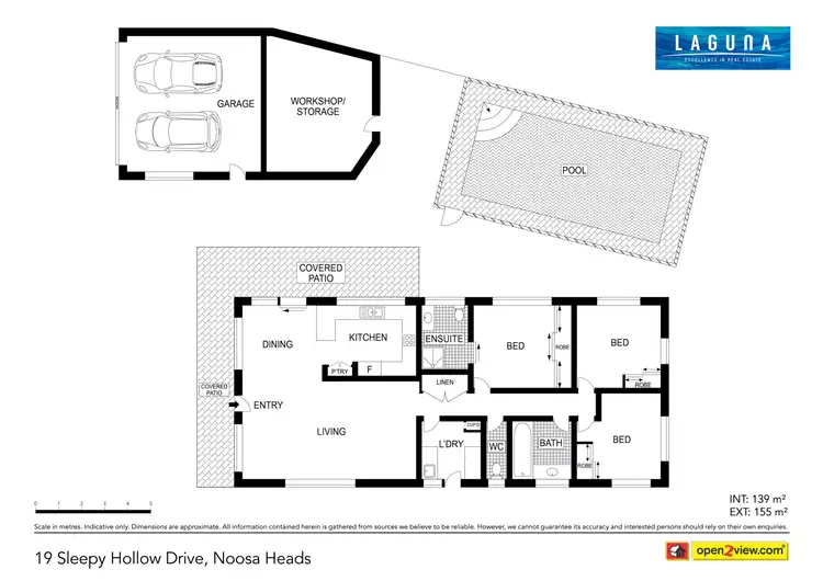 Floorplan of Homely house listing, 19 Sleepy Hollow Drive, Noosa Heads QLD 4567