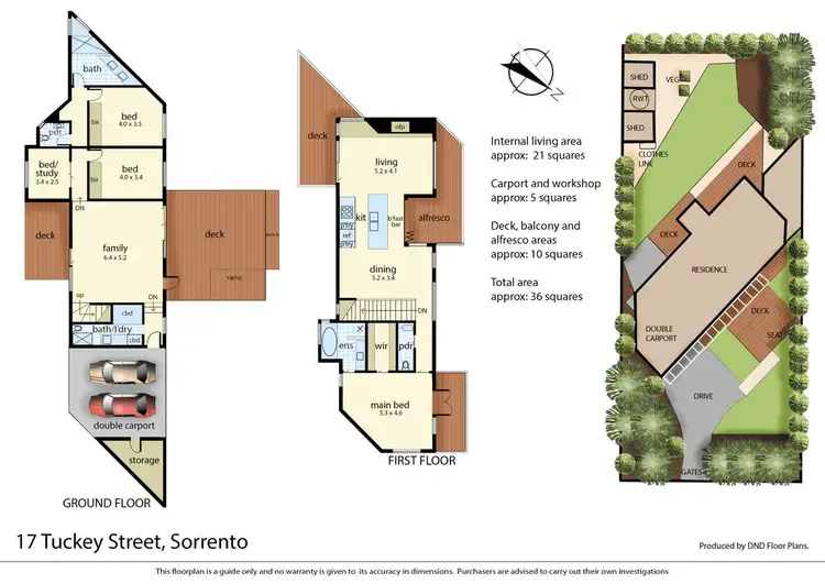 Floorplan of Homely house listing, 17 Tuckey Street, Sorrento VIC 3943