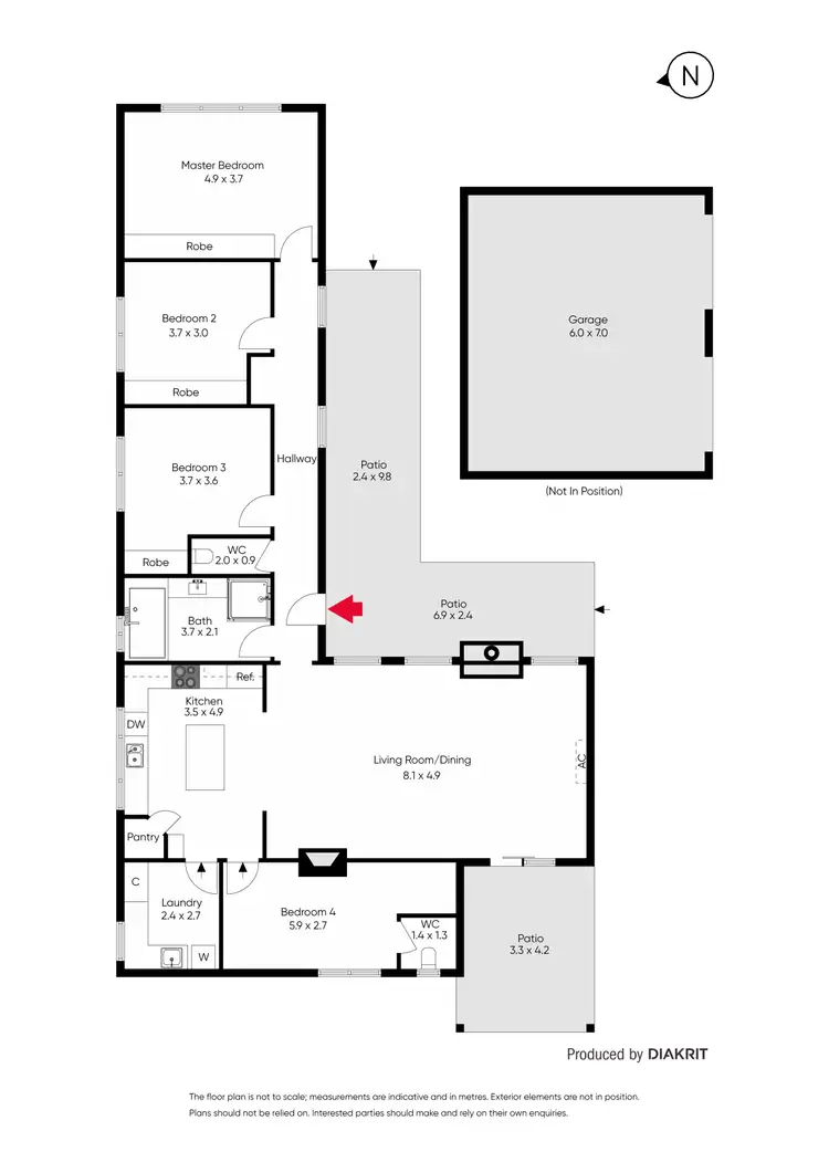 Floorplan of Homely house listing, 253 Dowling Street, Wendouree VIC 3355
