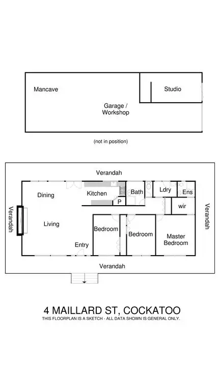 Floorplan of Homely house listing, 4 Maillard Street, Cockatoo VIC 3781