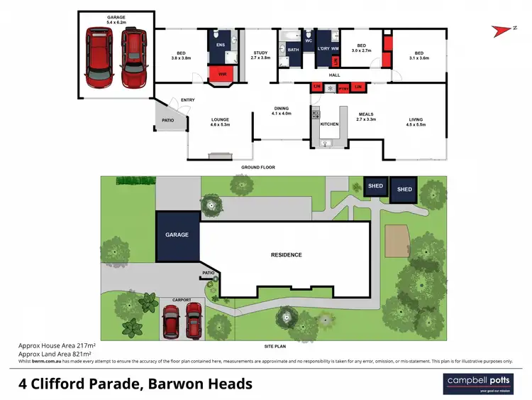 Floorplan of Homely house listing, 4 Clifford Parade, Barwon Heads VIC 3227