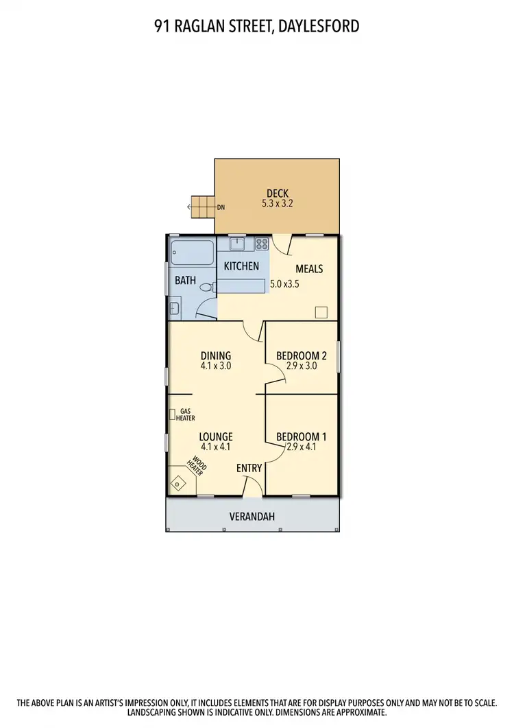 Floorplan of Homely house listing, 91 Raglan Street, Daylesford VIC 3460