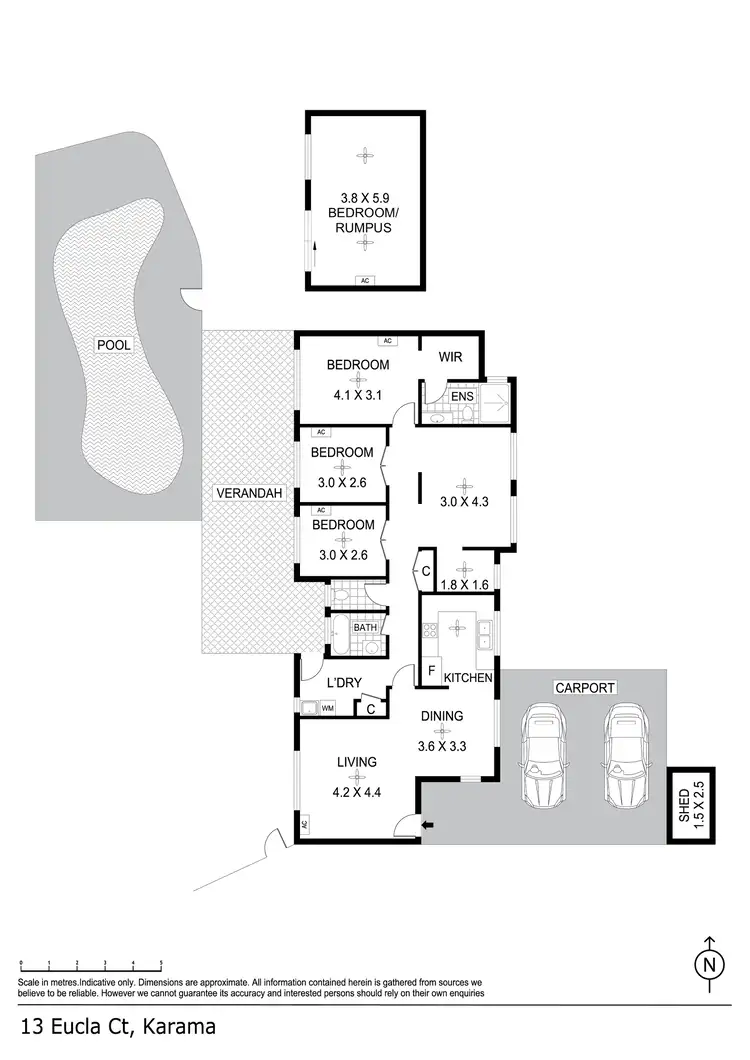 Floorplan of Homely house listing, 13 Eucla Court, Karama NT 812