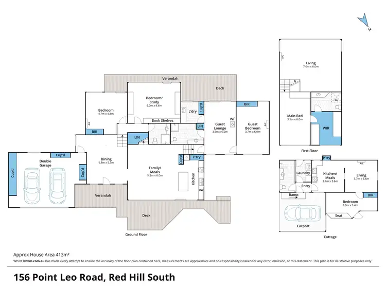 Floorplan of Homely rural property listing, 156-158 Point Leo Road, Red Hill South VIC 3937